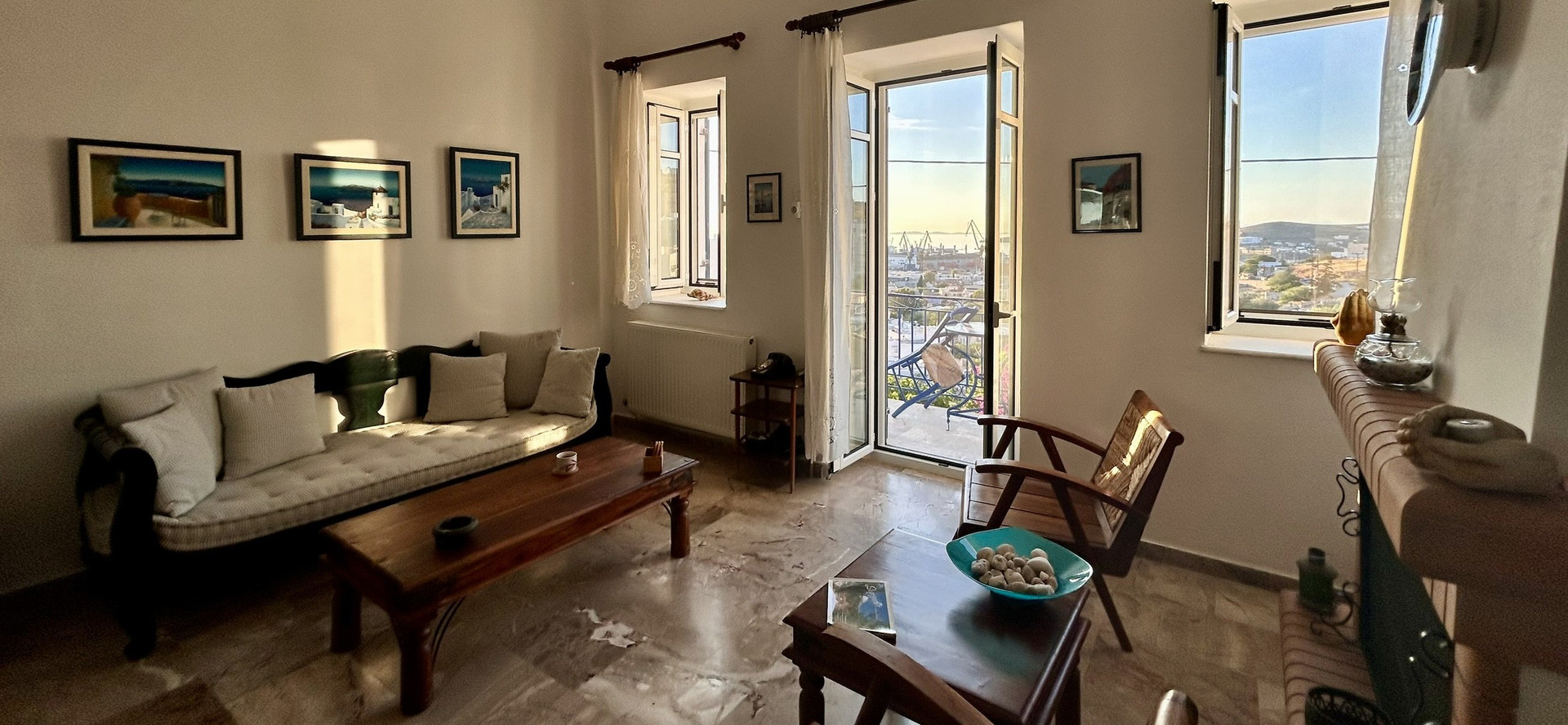 Living room with panoramic windows