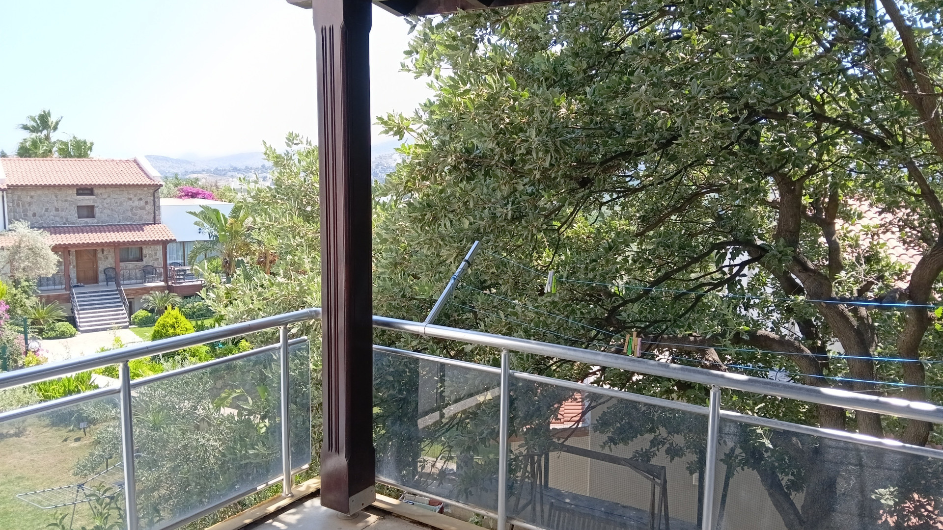 Balcony with nature view