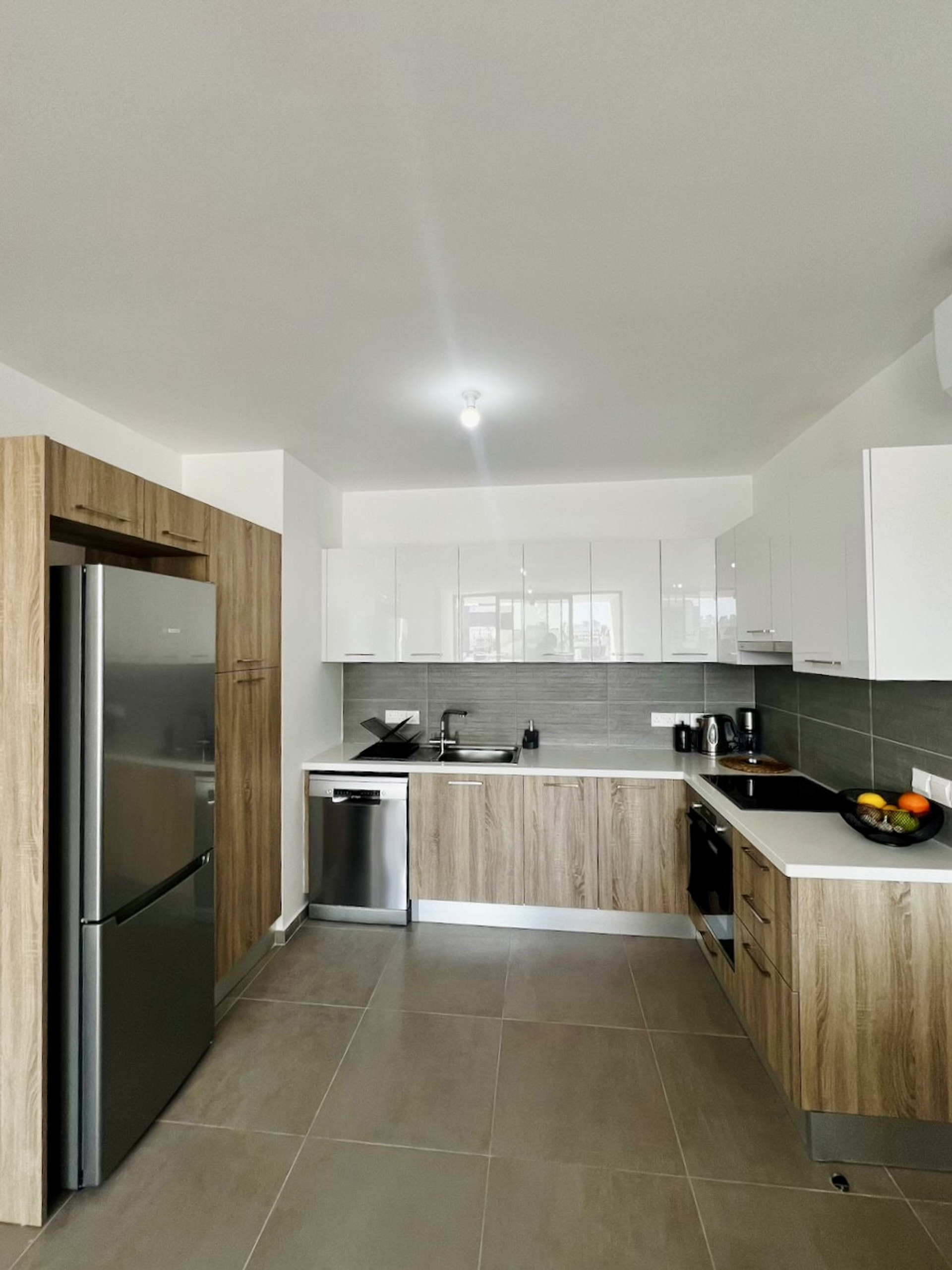 Modern kitchen with all electronic appliances