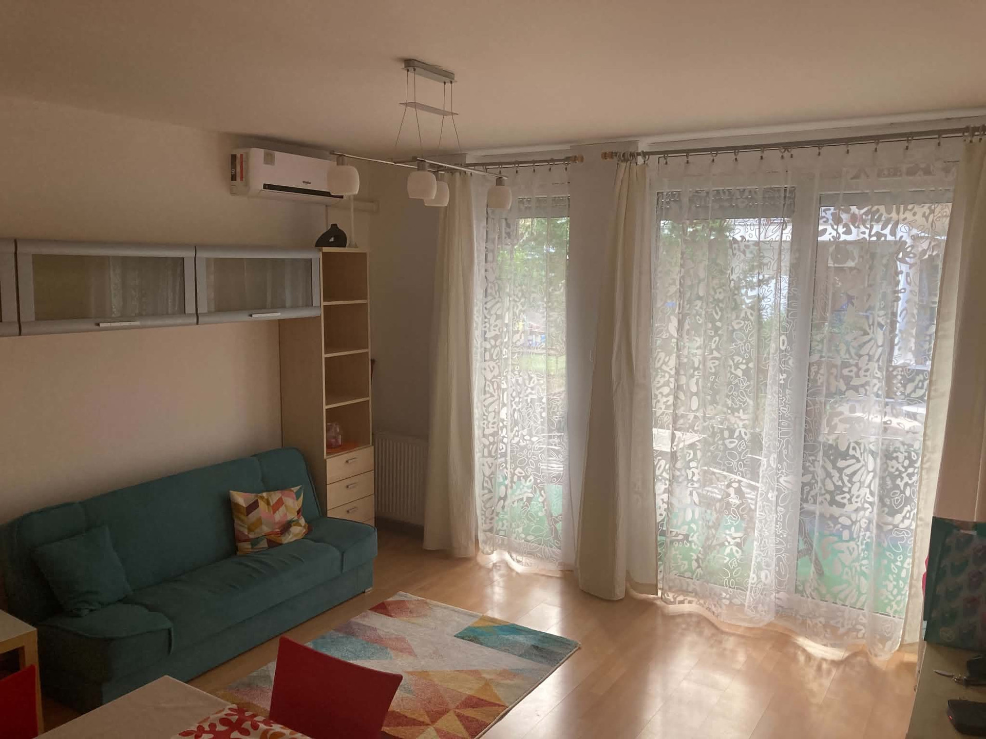 Living room with air conditioning