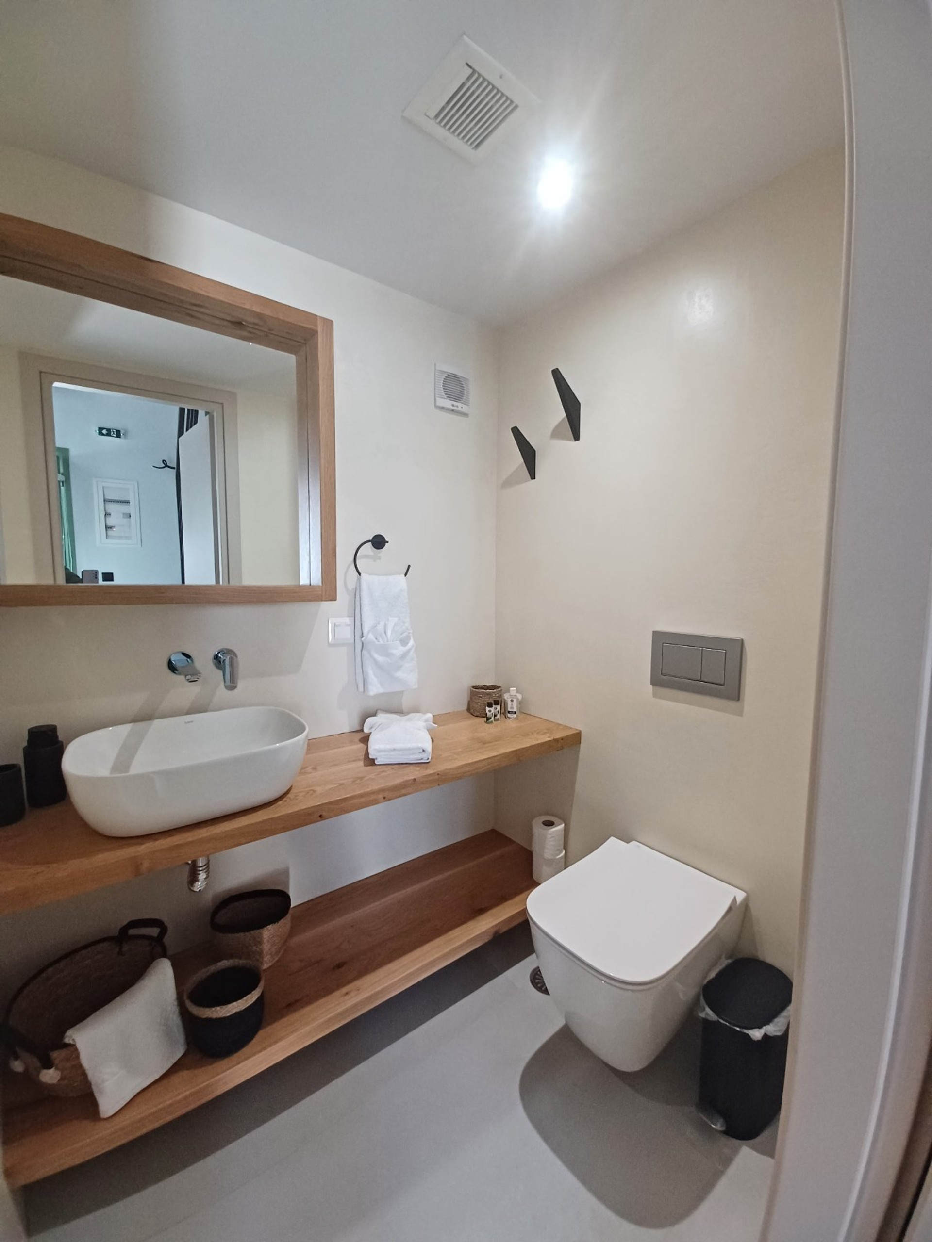 Bathroom with sink and toilet