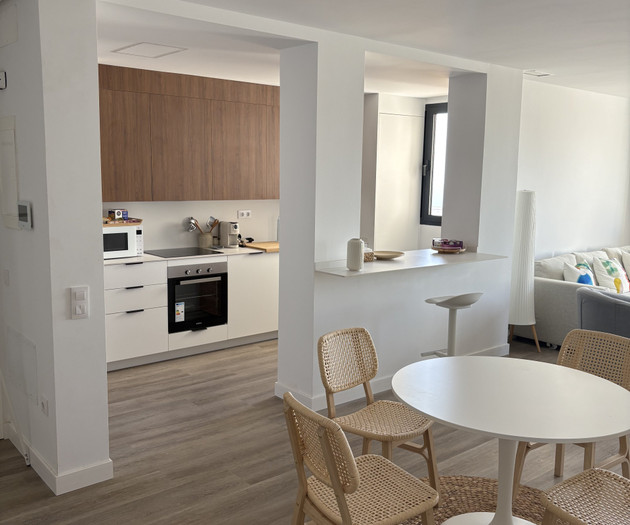 Kitchen and dining area view