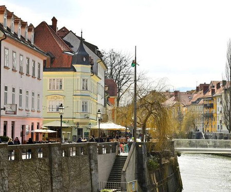 Tromostovje IV In Heart Of Ljubljana