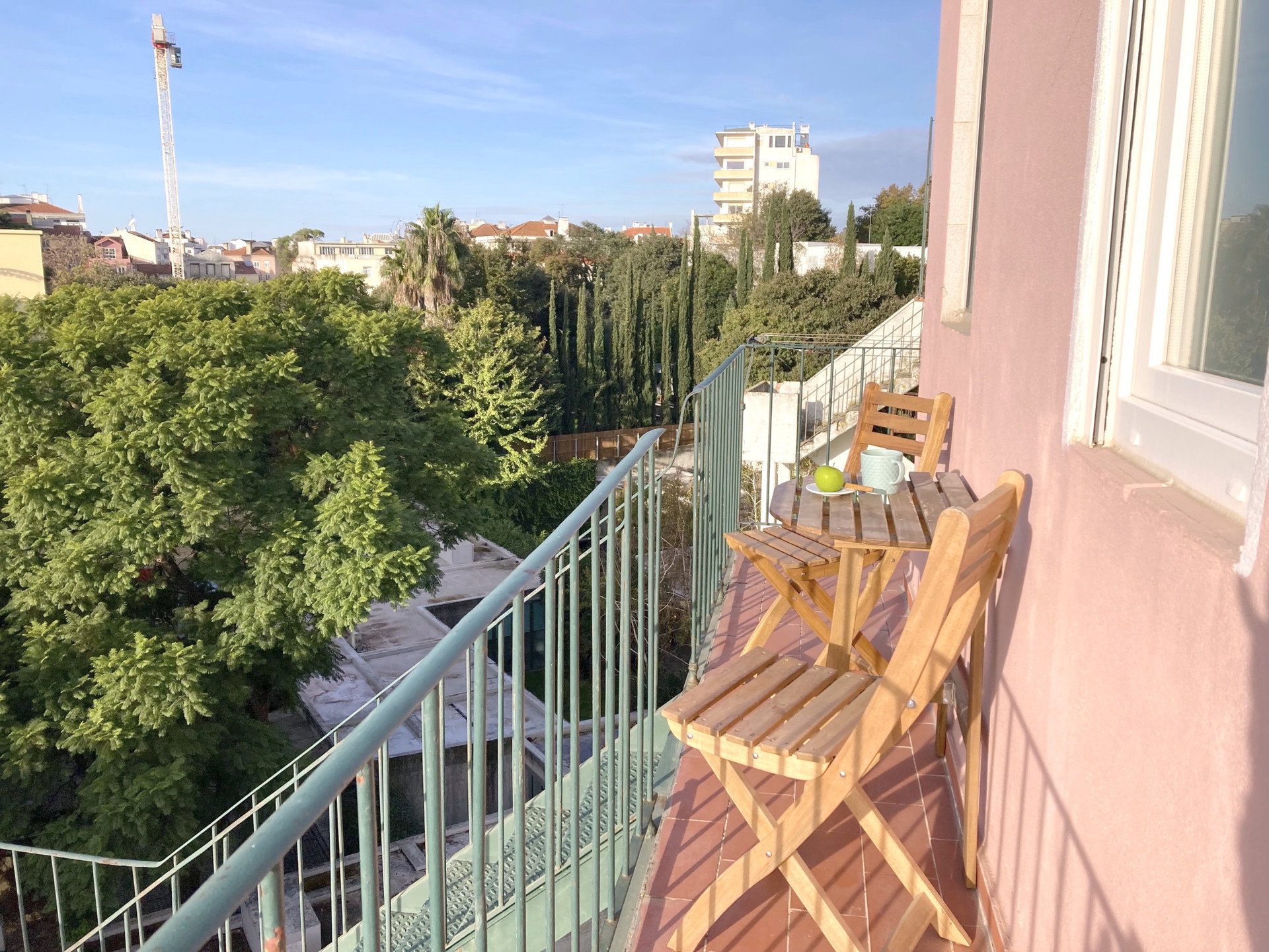 Walkout balcony breakfast spot