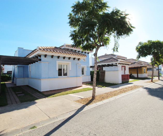 Street view of villa exterior