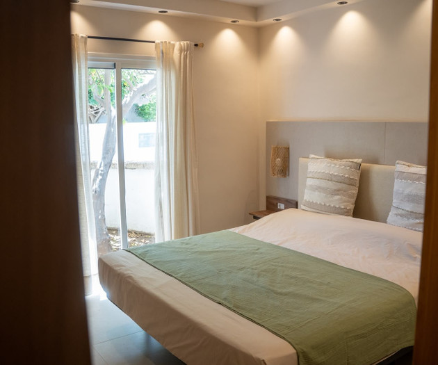Bedroom with garden door