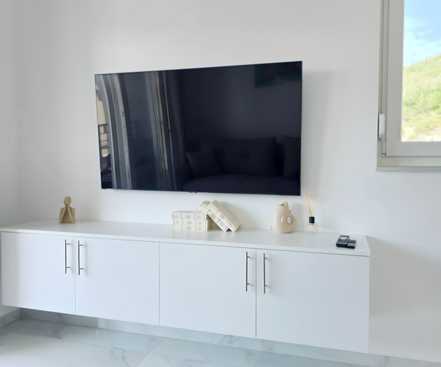 Living room TV and cabinet