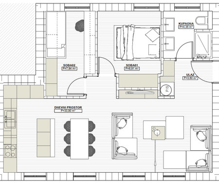 Sunny flat in City of Rijeka