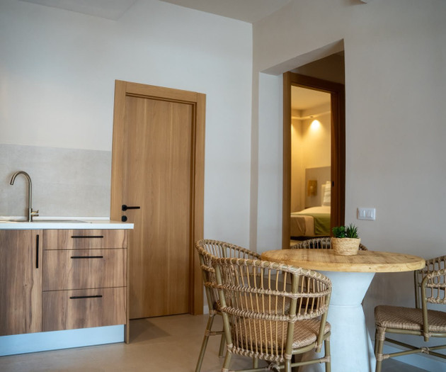 Kitchen and dining area view