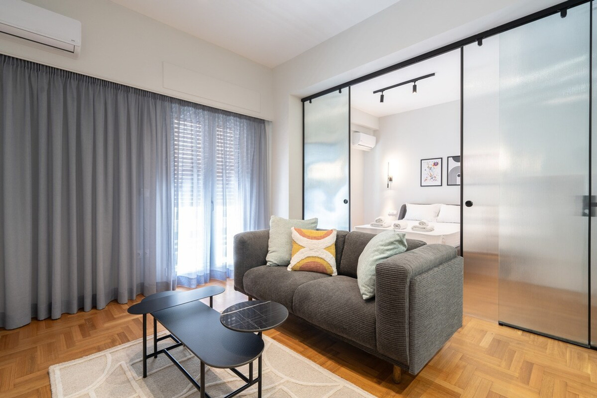 Make yourself comfortable in this spacious living room 
