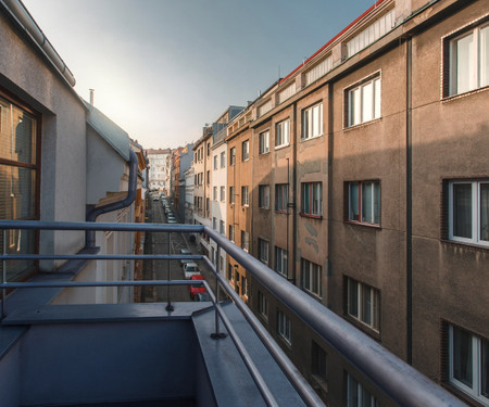 Studio with balcony