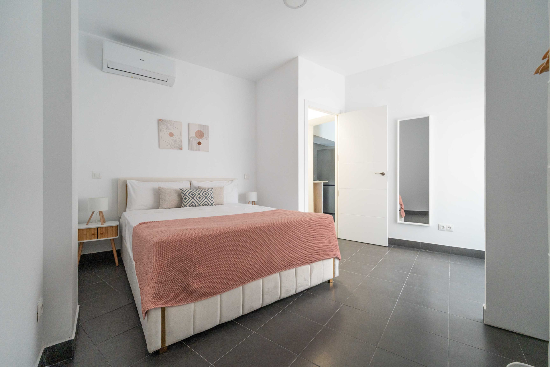 Main bedroom with mirror