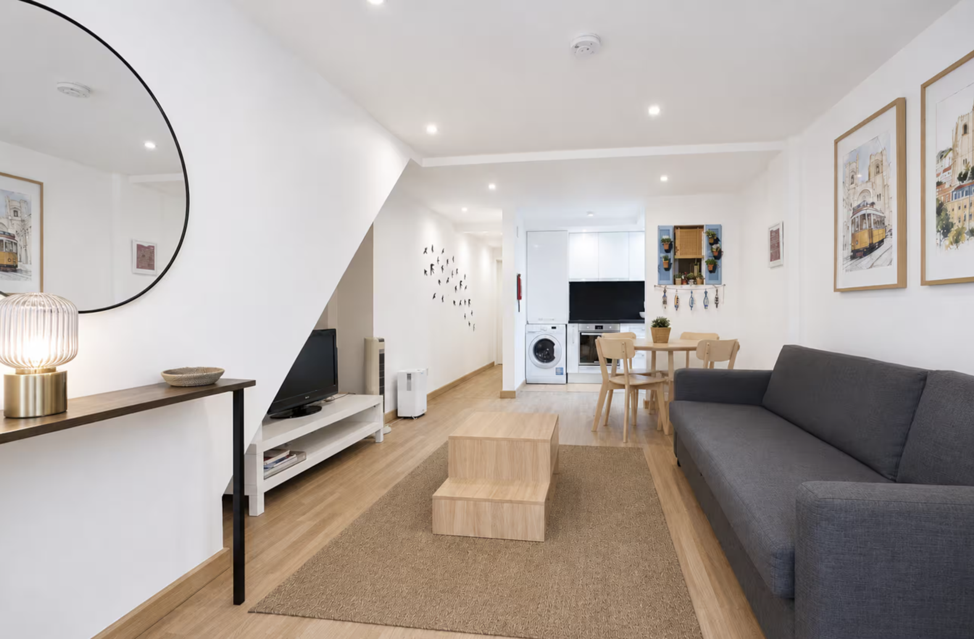 Open-plan living, kitchen and dining