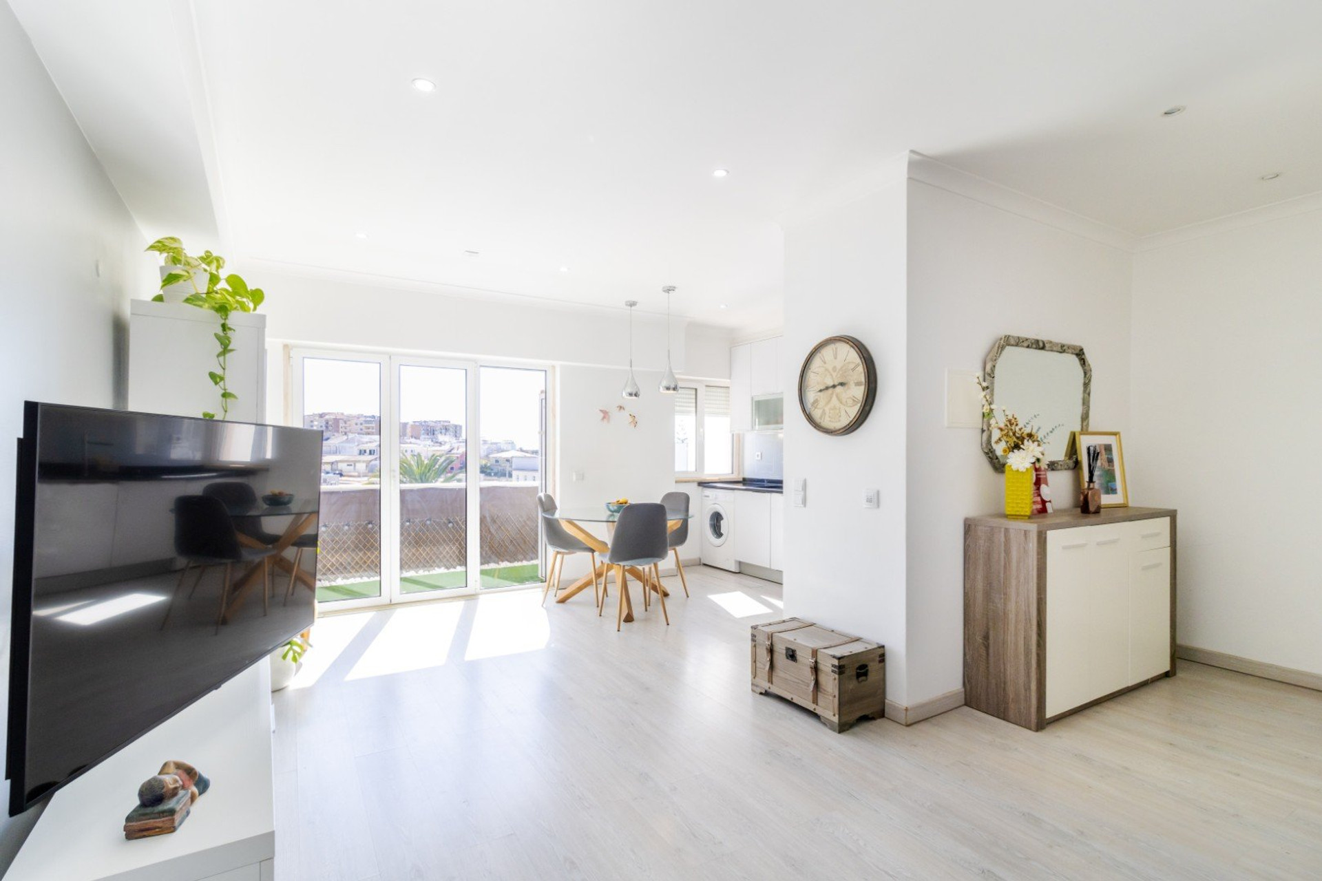 Open-plan living and kitchen