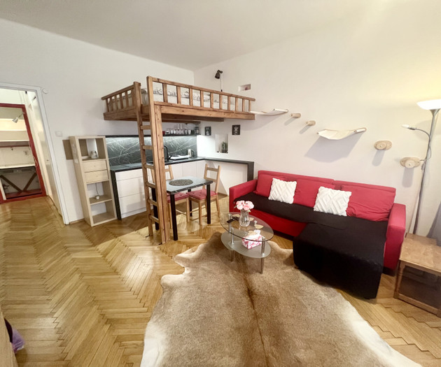 Útulný byt 1+1 u Karlova náměstí s balkónem
