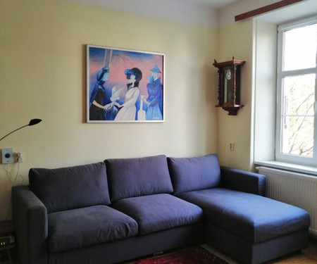 Flat with grand piano near Prague castle