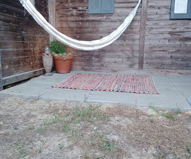 Hammock relaxation corner outdoors