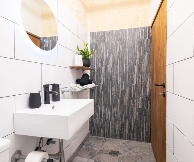 Bathroom with walk-in shower