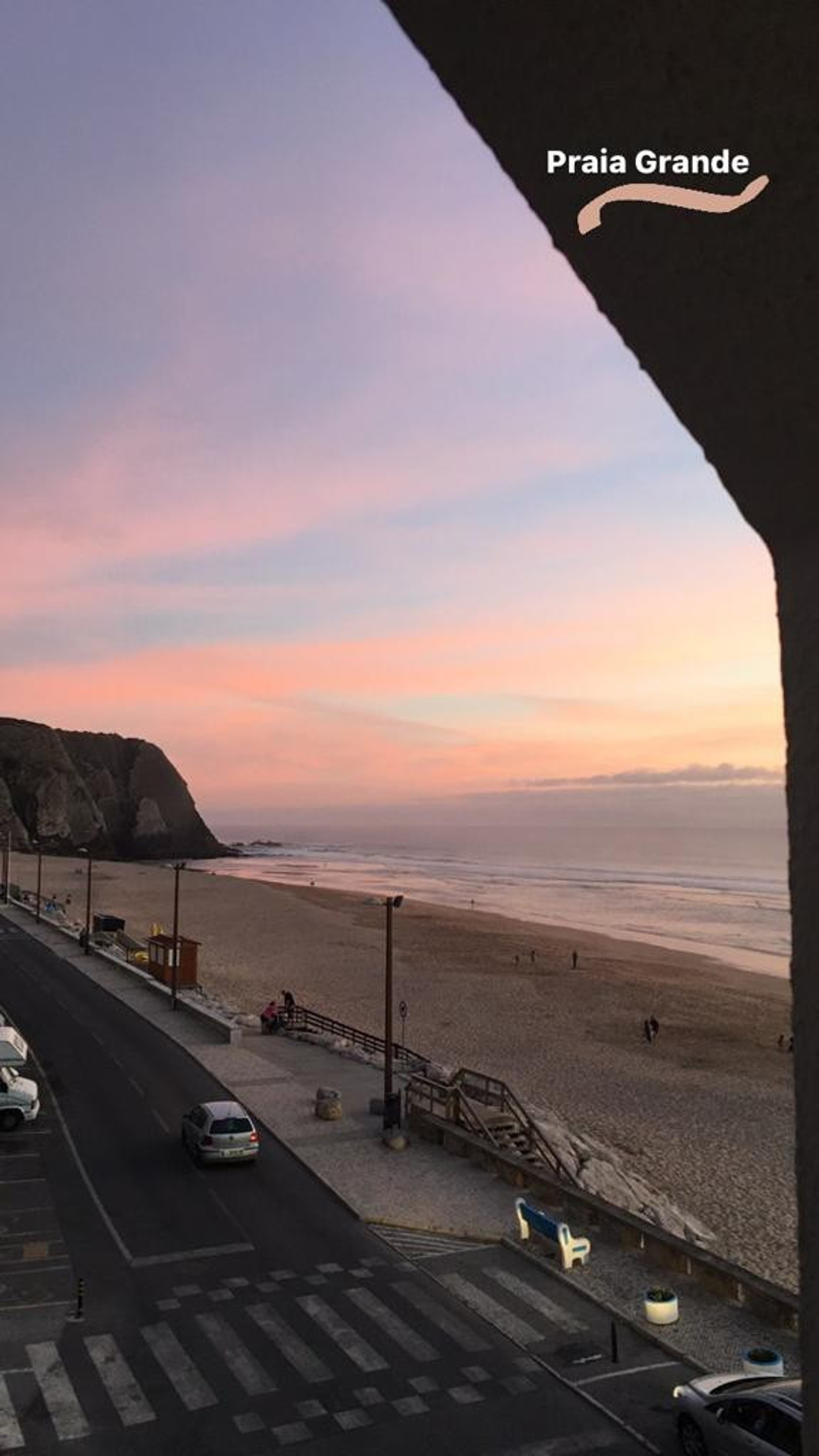 Sunset view from the house balcony