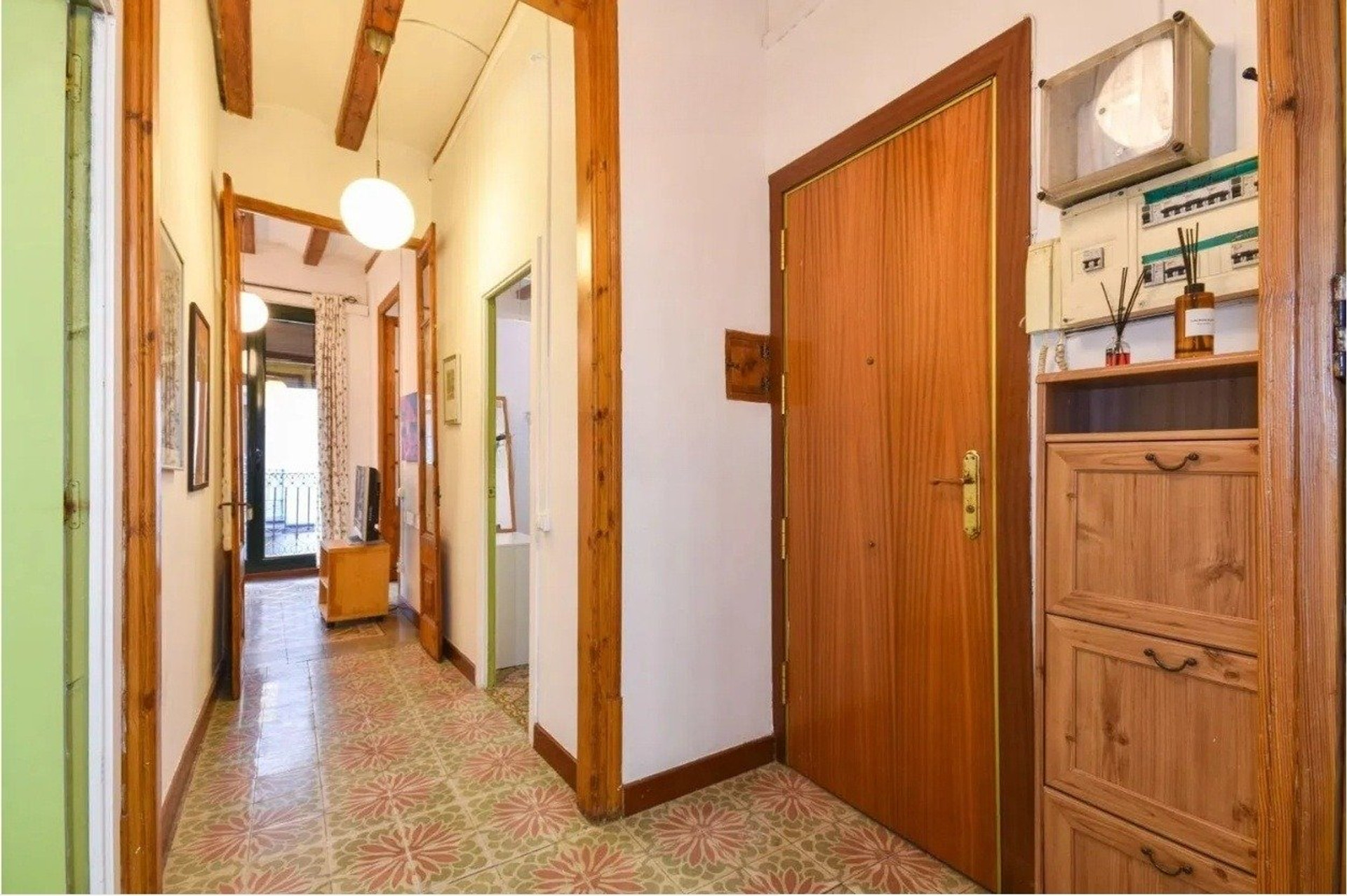 Hallway leading to living room