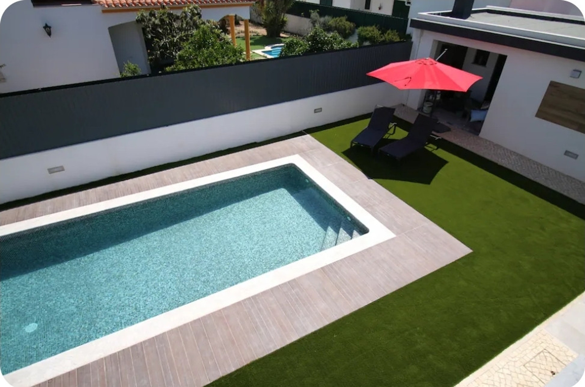Swimming pool and BBQ area