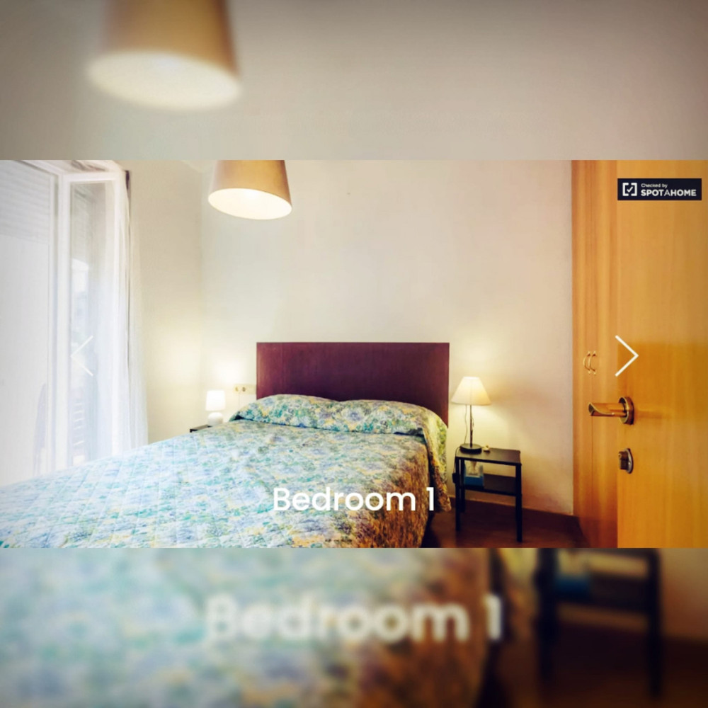 Flat in town in quiet area