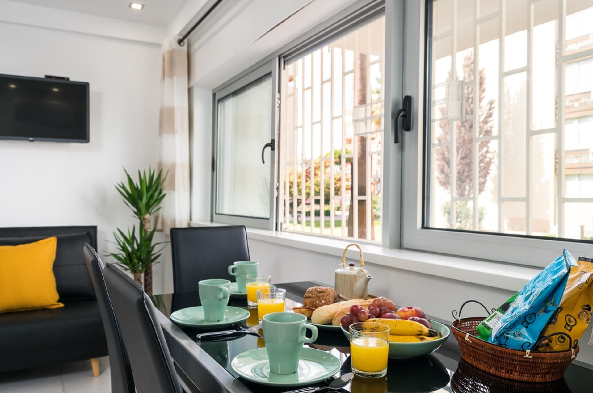 Having Breakfast in the dinning room