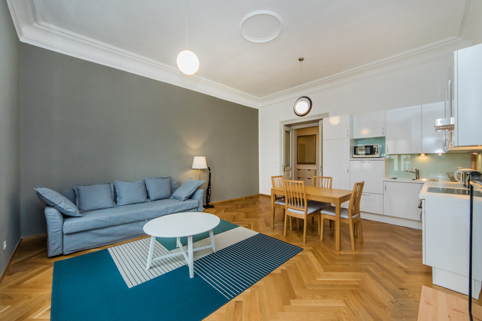 spacious living room