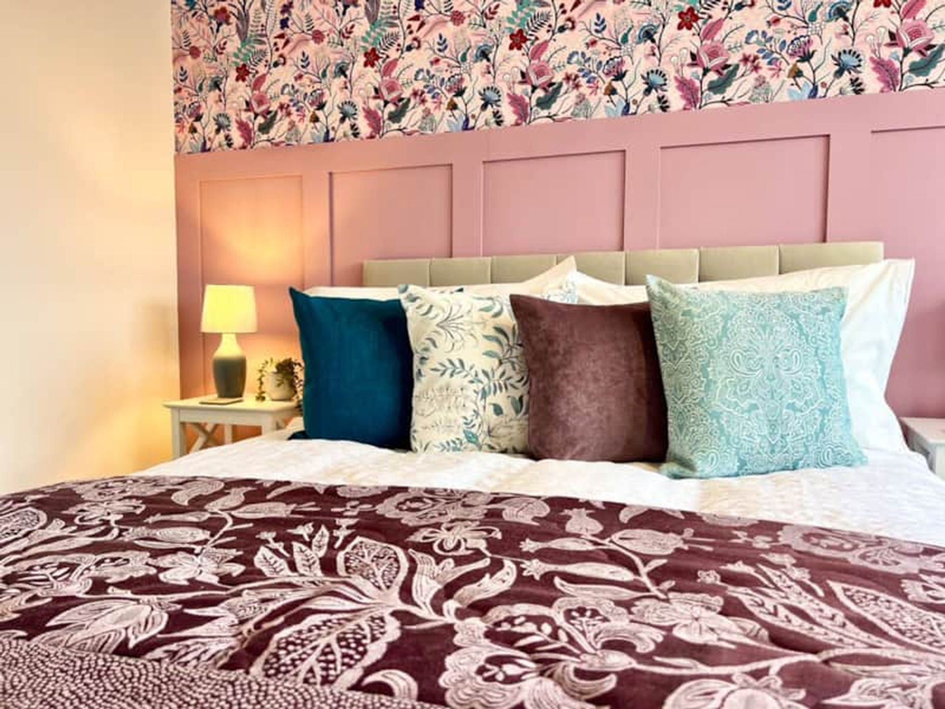 Bedroom 1 - Plenty of pillows to get comfortable with