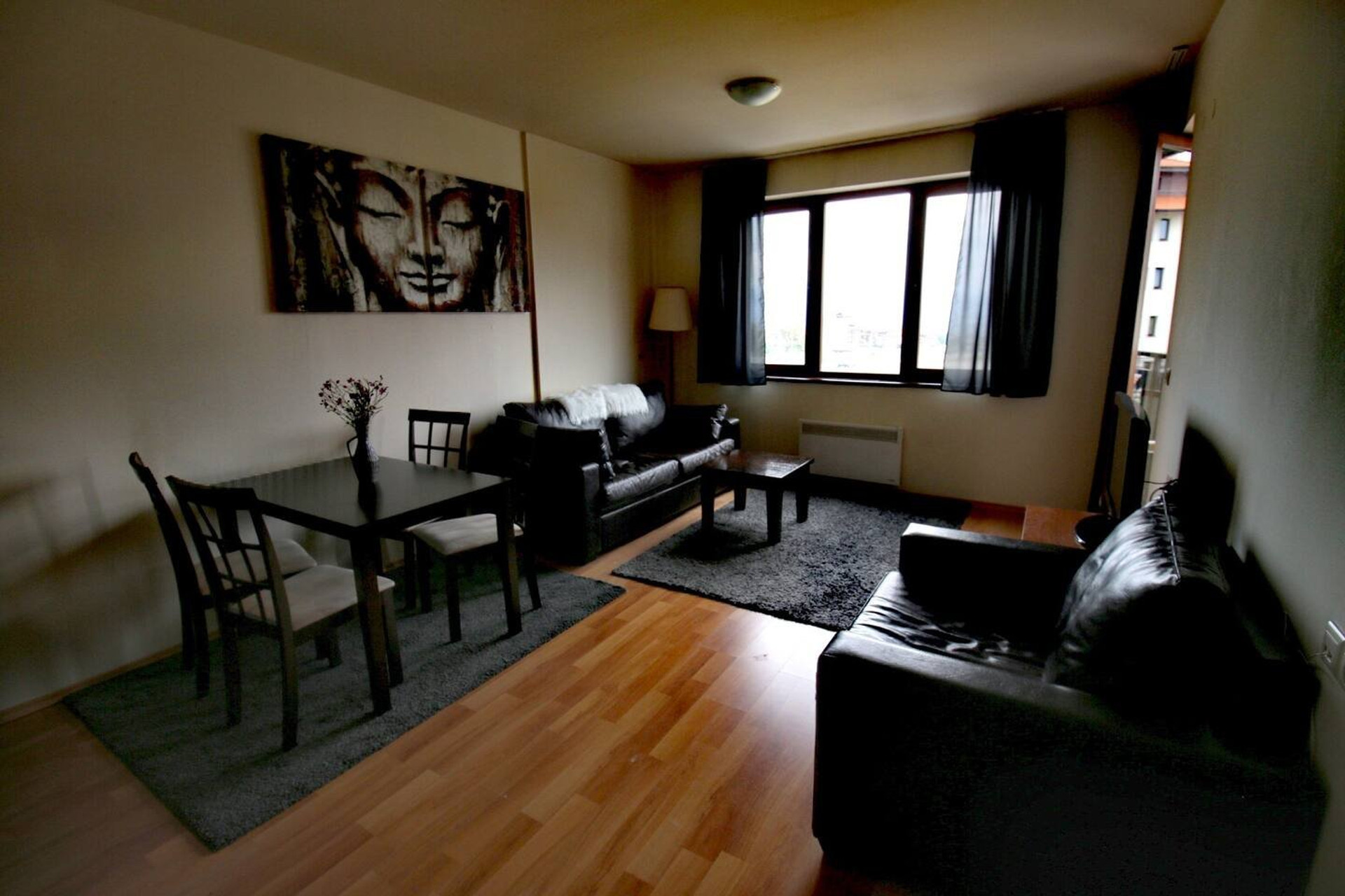 Living room with dining area