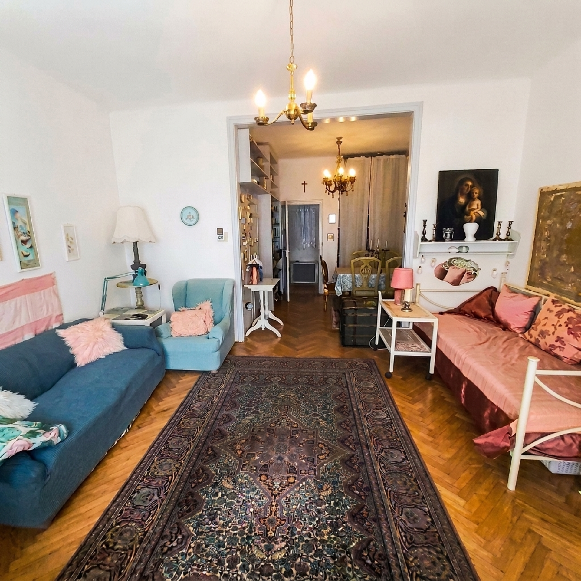 Spacious living room overview