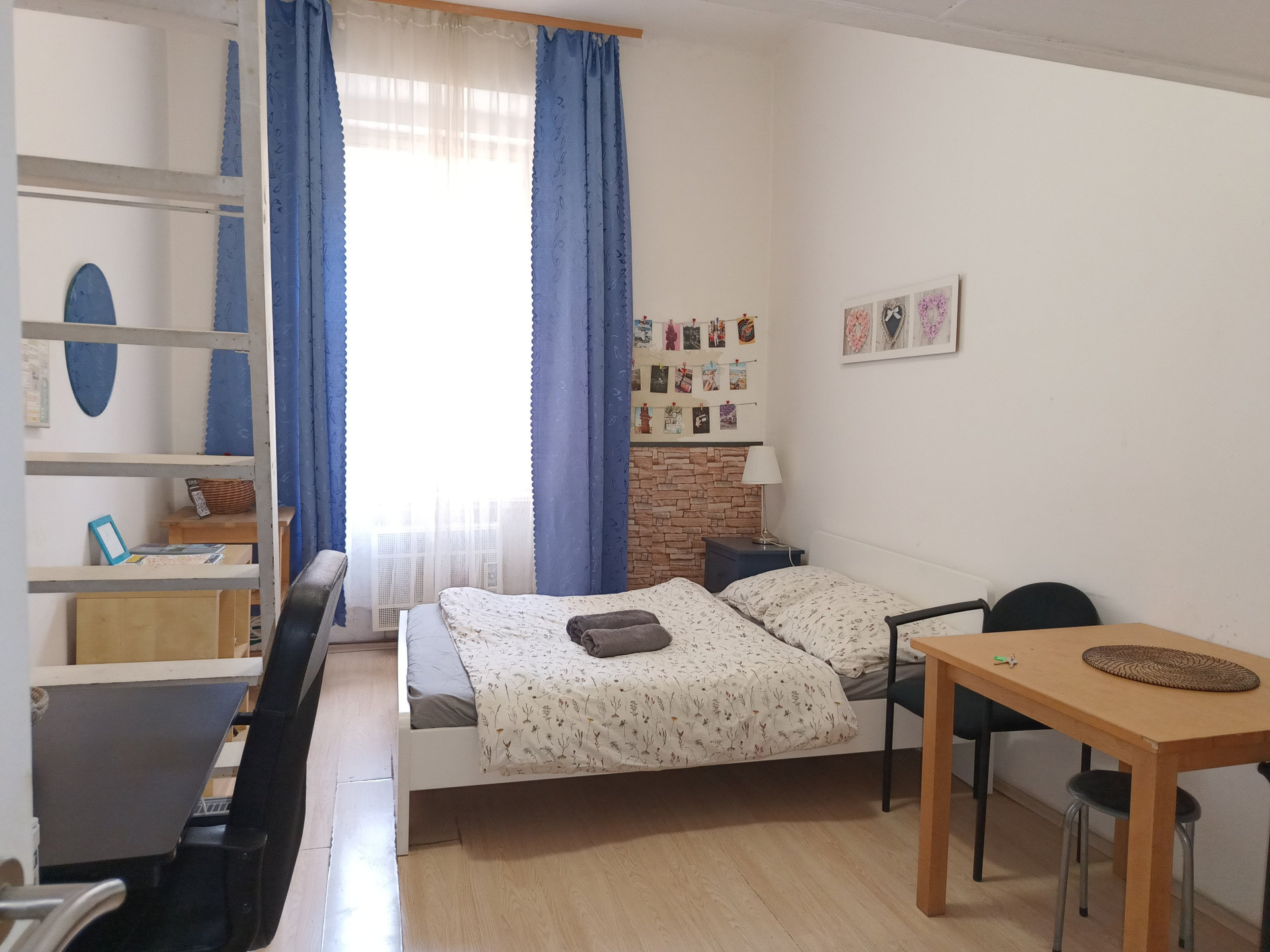 Here it is! A small private apartment in the middle of everything. Cool neighborhood with loads of local restaurants, shops, groceries and more. Easy walk to the main train station. Access many trams and all three metros easily. 