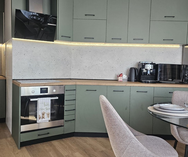 Kitchen counter and appliances