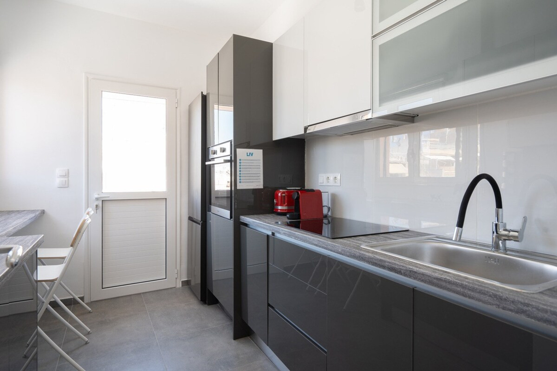 All necessary small appliances and oven