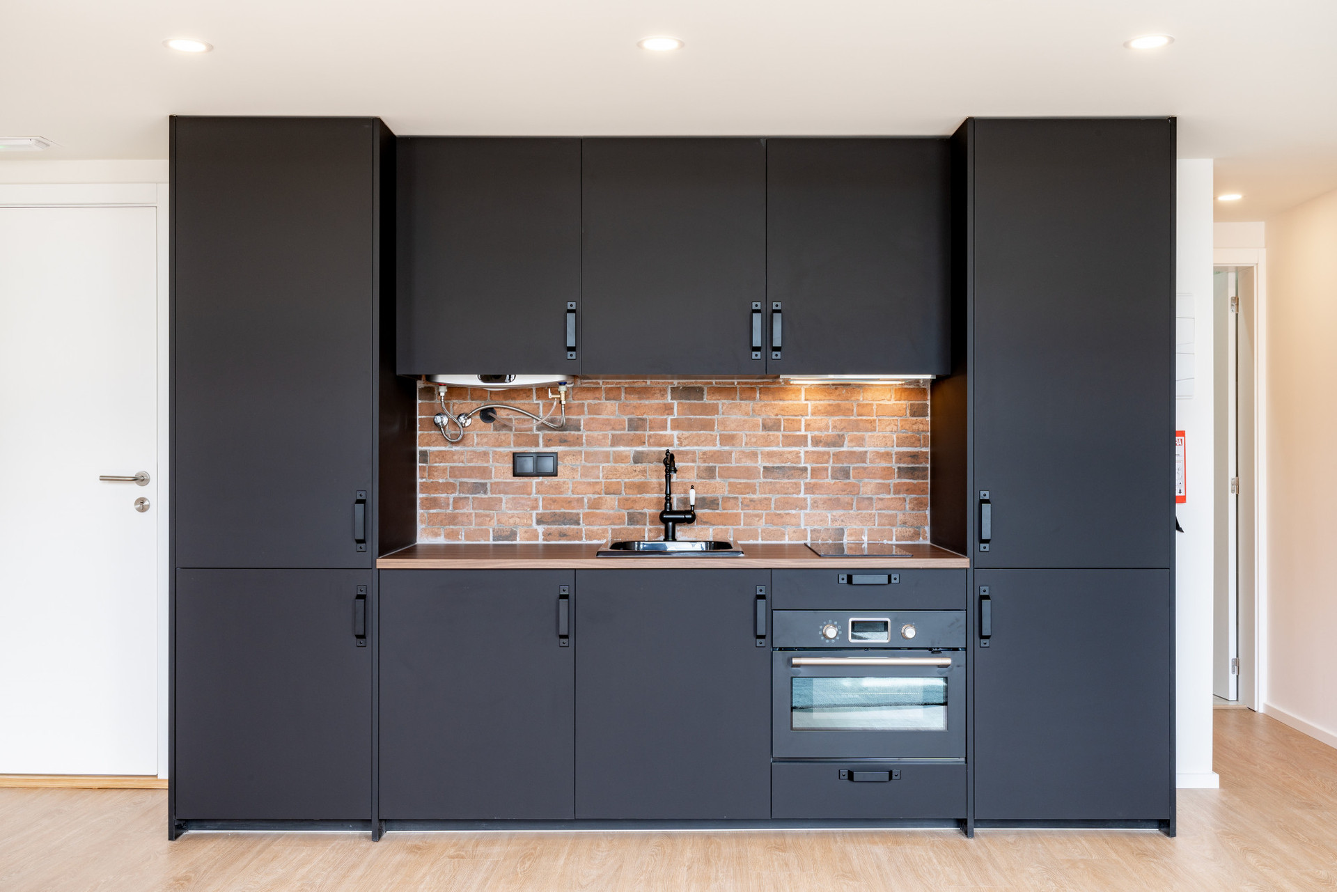 Living room and kitchen
