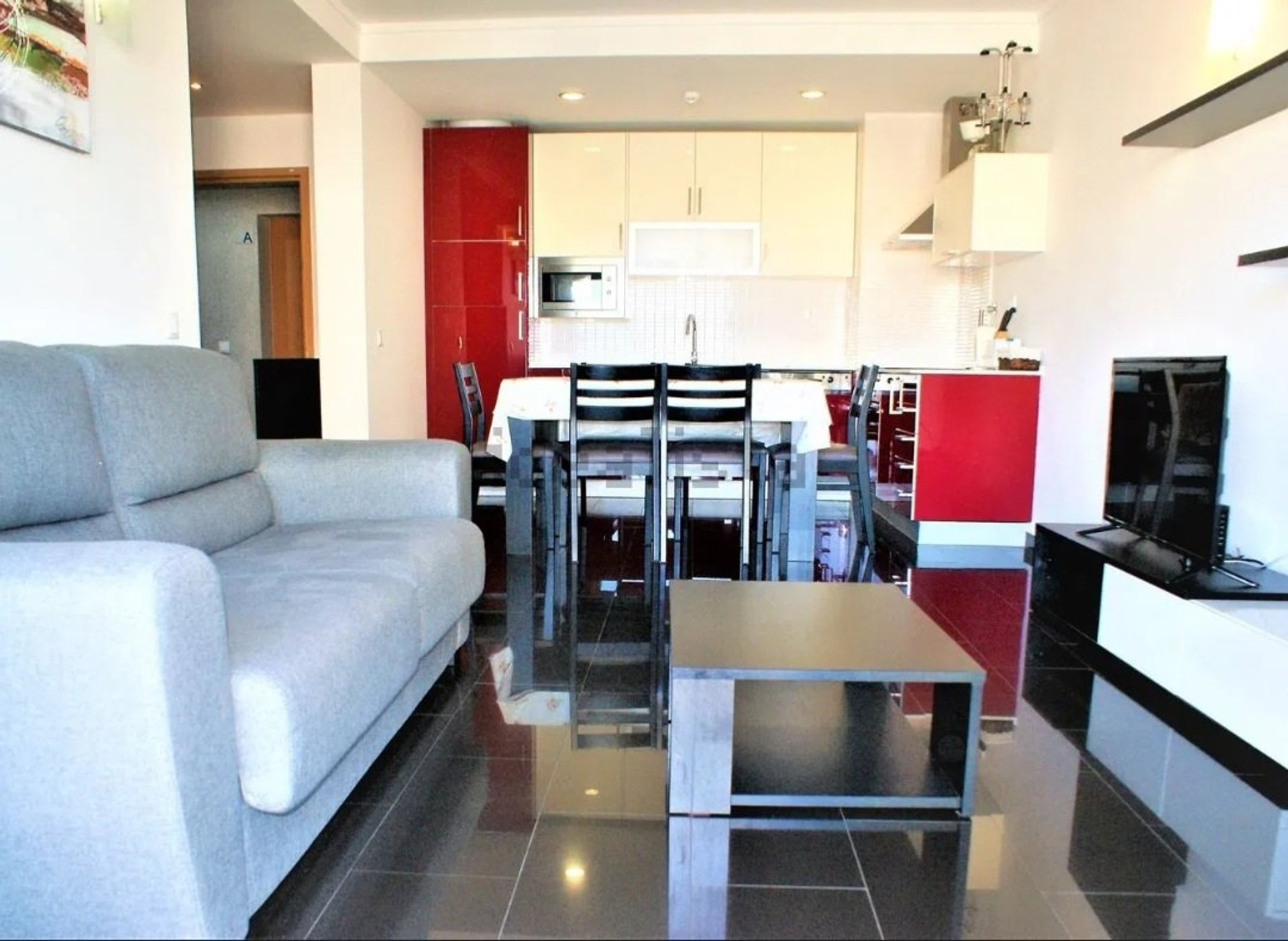 Open plan living dining kitchen