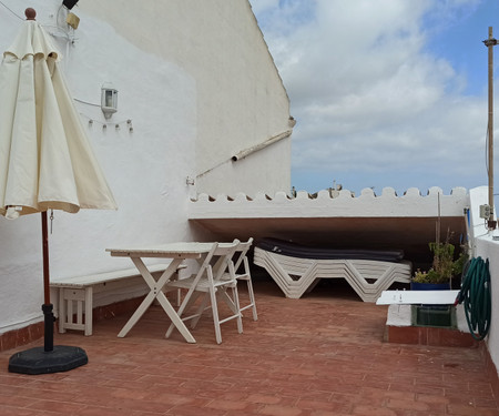 Patio and terrace in a typical Menorcan village