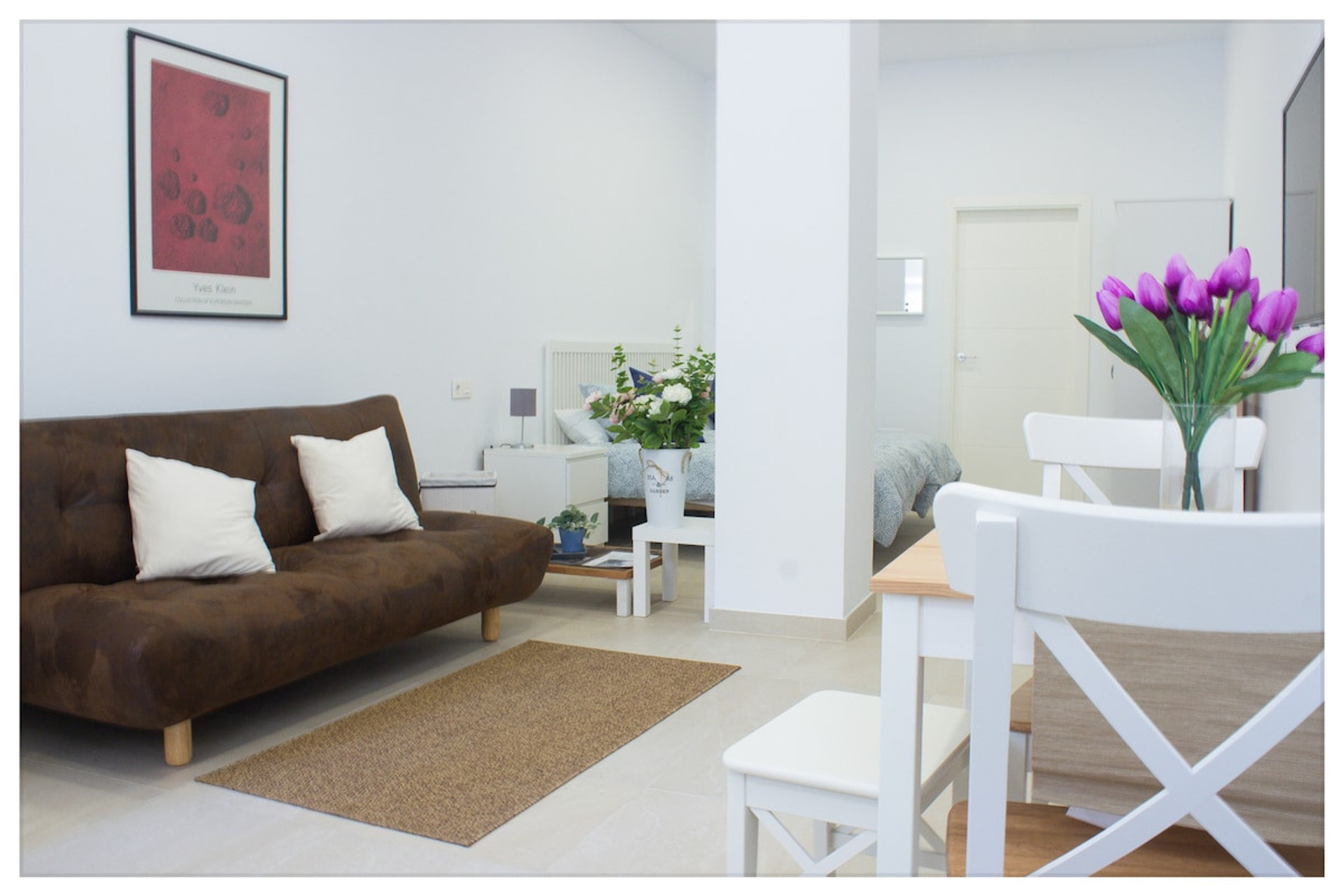 dining area and living