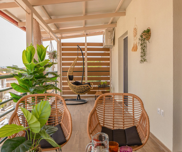 Balcony seating and hanging chair