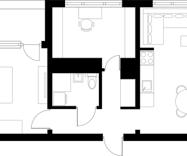 Apartment floor plan layout