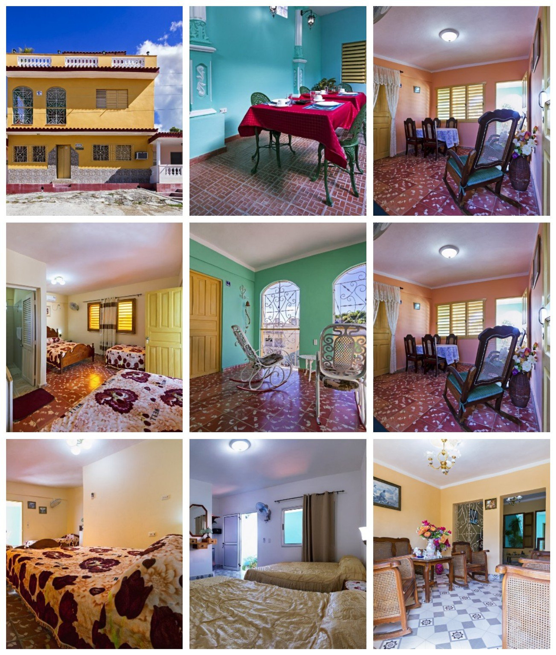 Collage of interior rooms