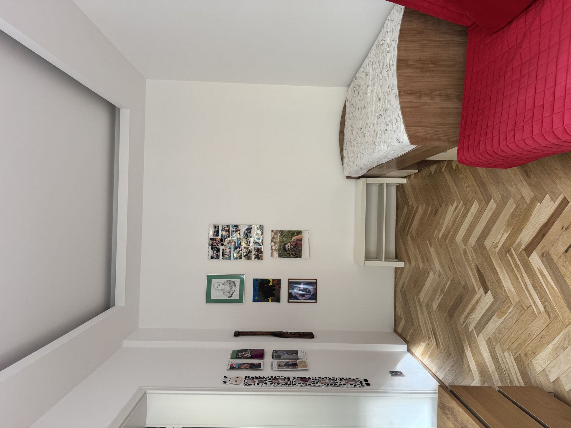 Bedroom with bed and sofa