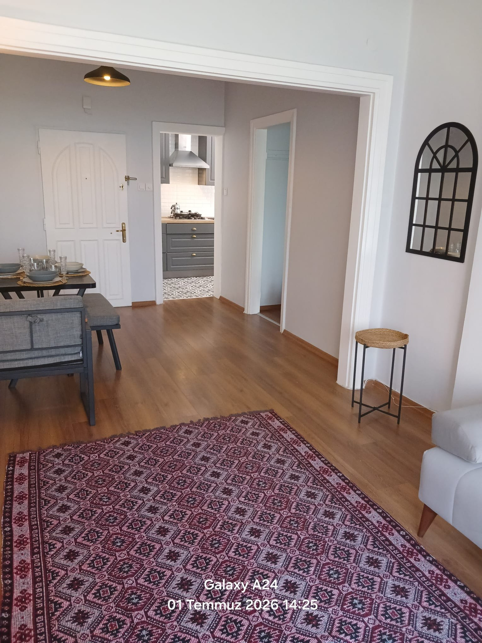 Open plan living and kitchen view