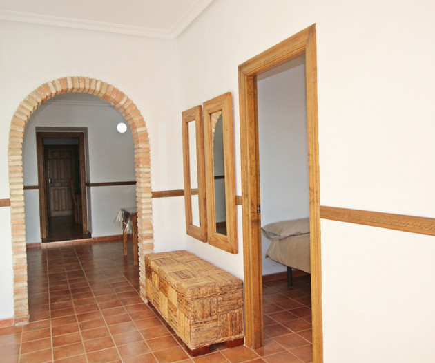 Hallway with archway