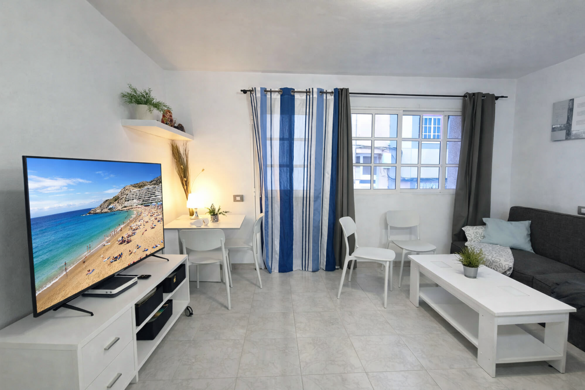 Living room with TV