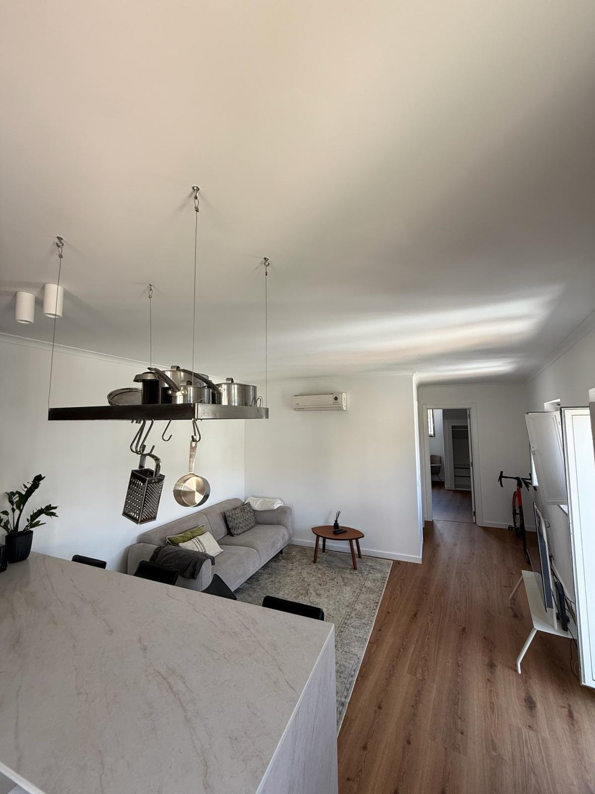 Open plan living and kitchen area