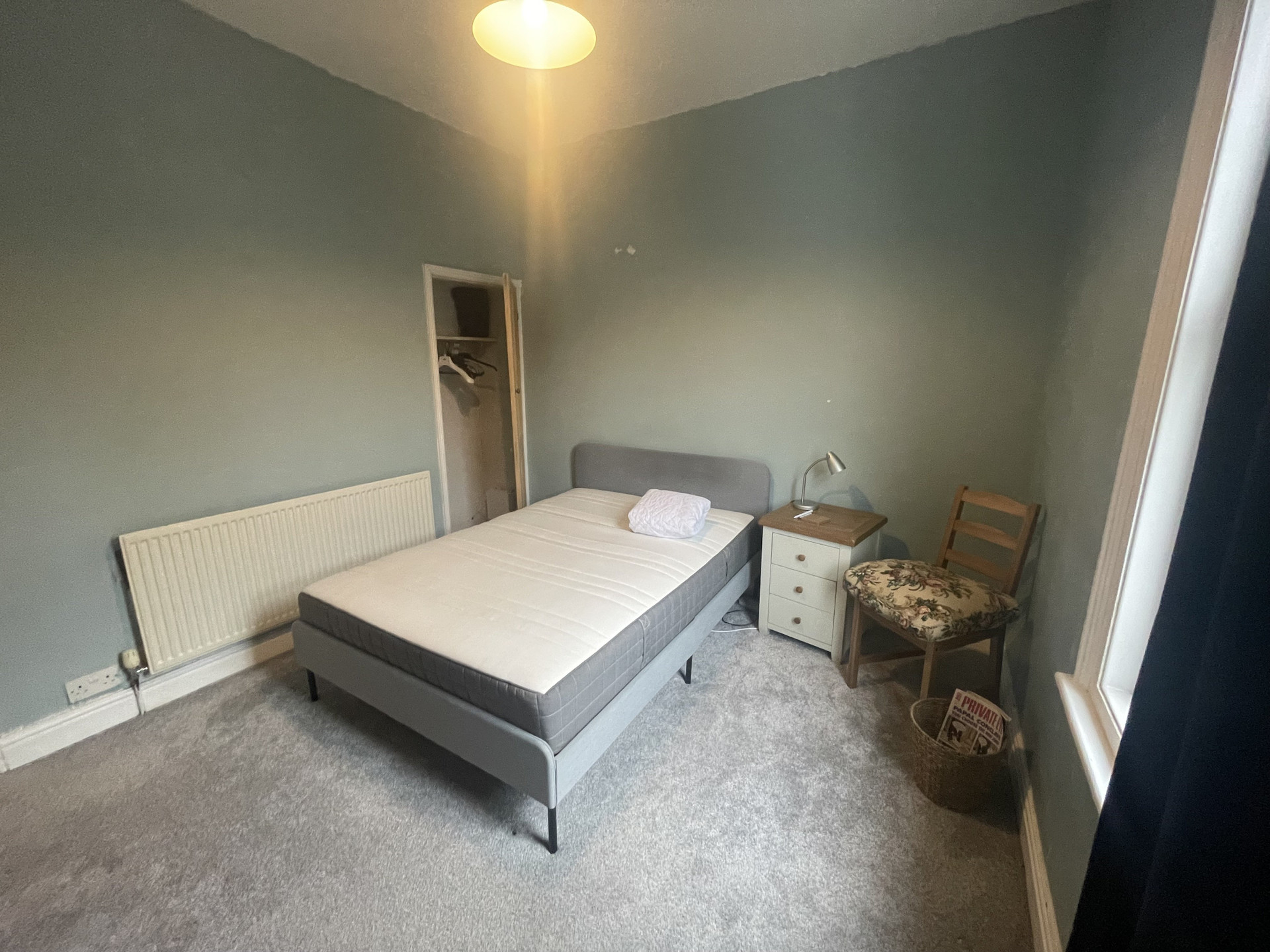 Both bedrooms have a feature fireplace alongside modern essentials such as blackout curtains and the comfy Ikea mattress range