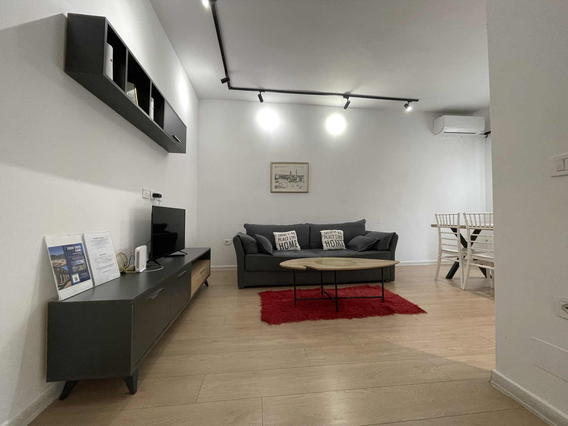 Living room with sofa and TV