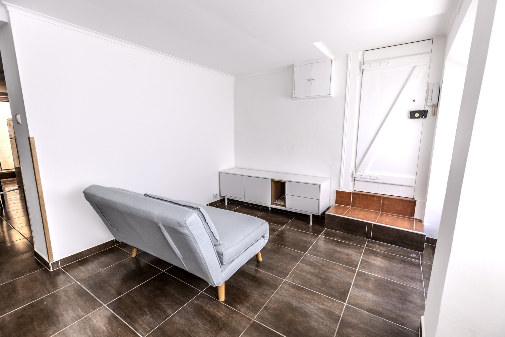 Living room with sofa bed