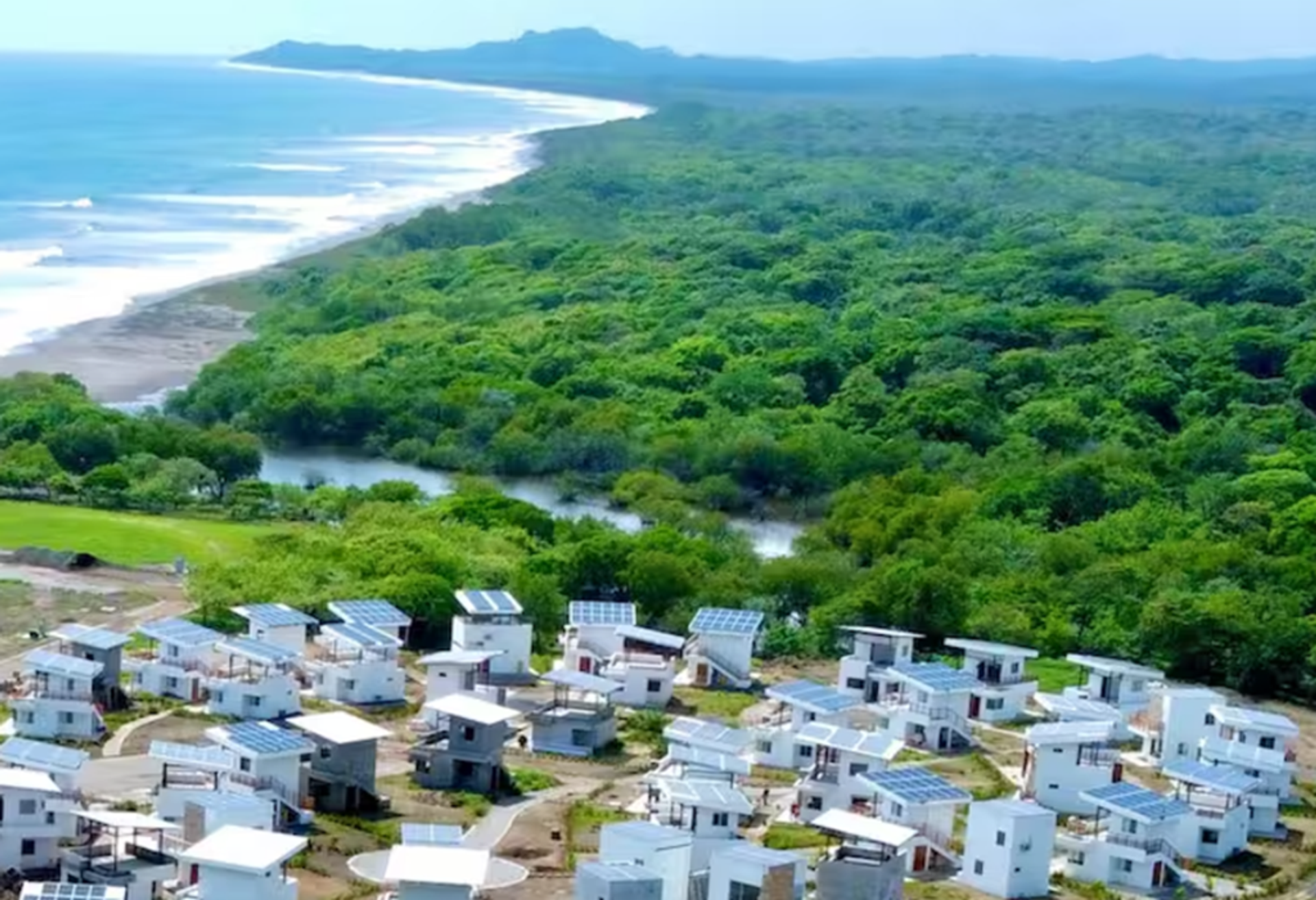 Aerial view of community